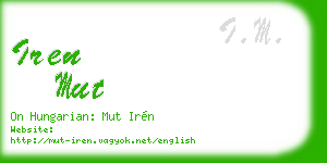 iren mut business card